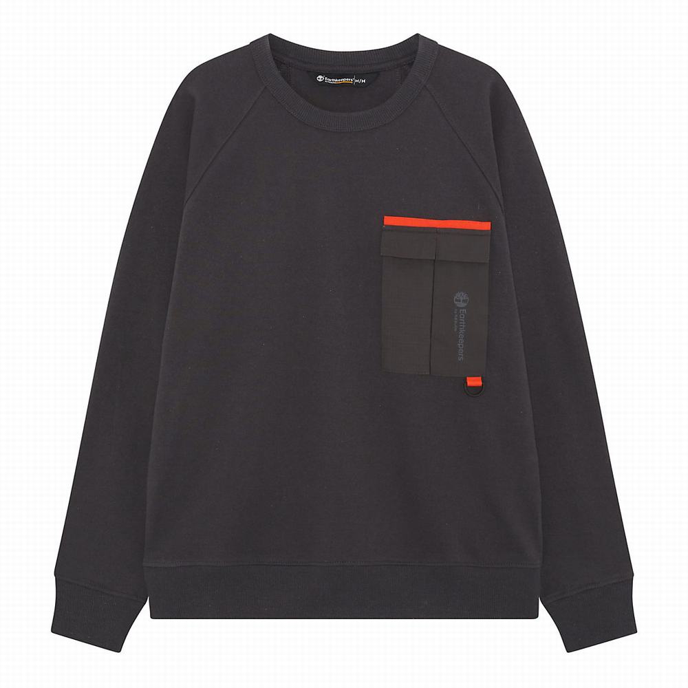 Pánské Mikiny Timberland Earthkeepers® by Raeburn All Gender Pocket Tmavě Šedé | TI21963-781