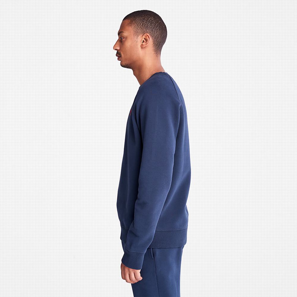 Pánské Mikiny Timberland Exeter River Tmavě Blankyt | TI81520-679