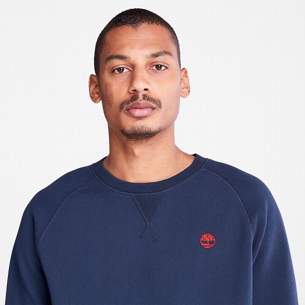 Pánské Mikiny Timberland Exeter River Tmavě Blankyt | TI81520-679