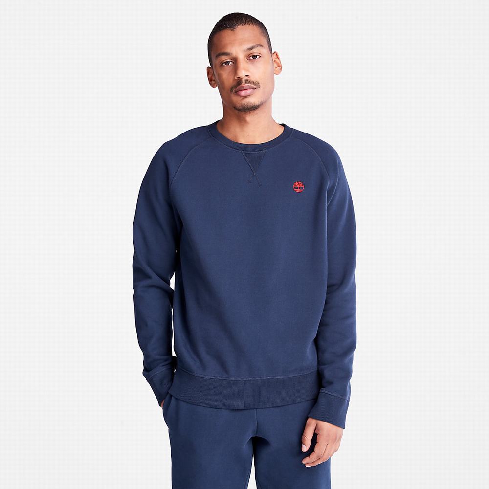 Pánské Mikiny Timberland Exeter River Tmavě Blankyt | TI81520-679
