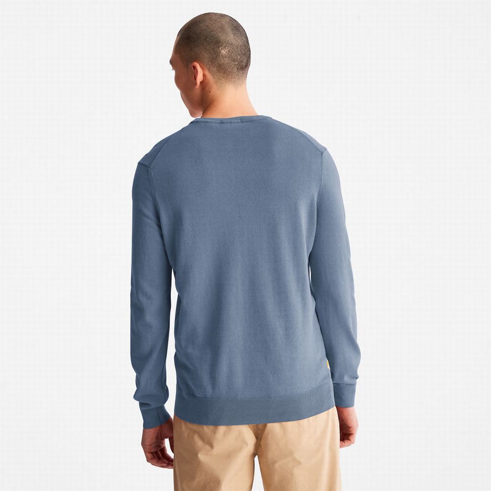 Pánské Mikiny Timberland Garment-Dyed Tmavě Blankyt | TI03489-641