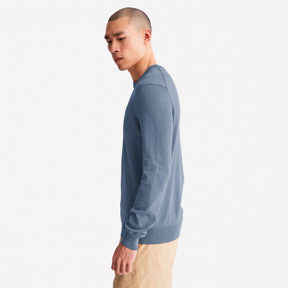 Pánské Mikiny Timberland Garment-Dyed Tmavě Blankyt | TI03489-641