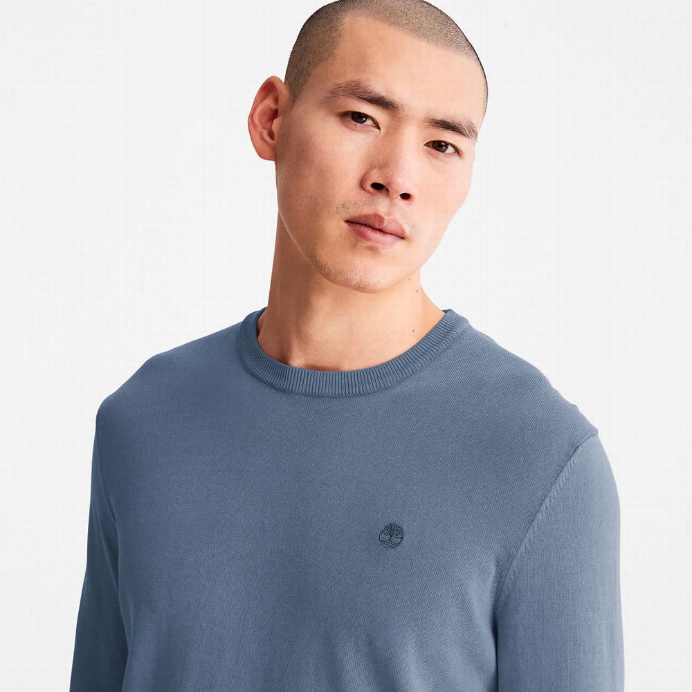 Pánské Mikiny Timberland Garment-Dyed Tmavě Blankyt | TI03489-641