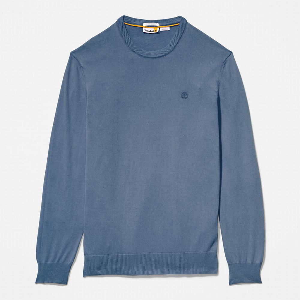 Pánské Mikiny Timberland Garment-Dyed Tmavě Blankyt | TI03489-641