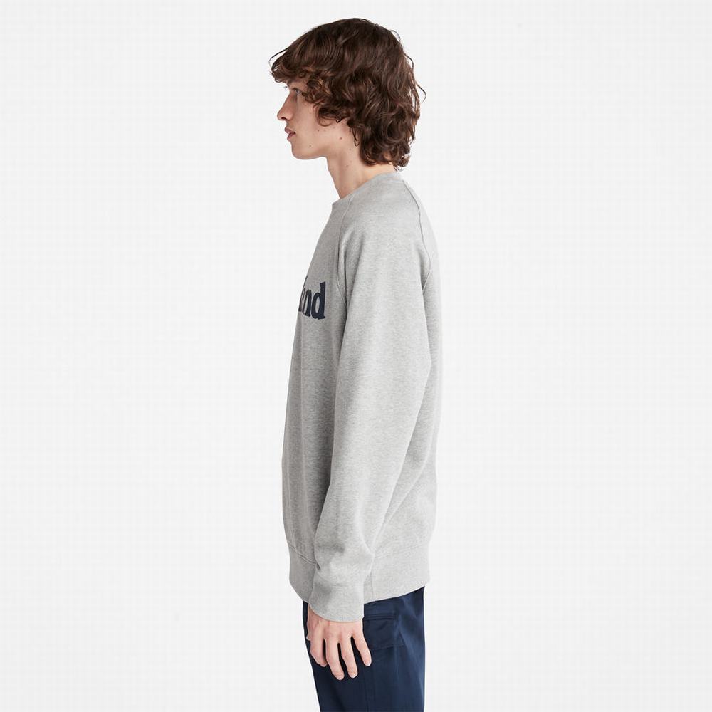 Pánské Mikiny Timberland Heritage Logo Šedé | TI96274-573