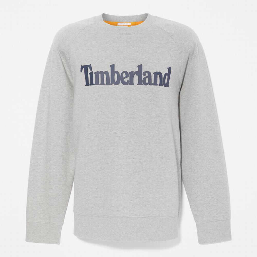 Pánské Mikiny Timberland Heritage Logo Šedé | TI96274-573