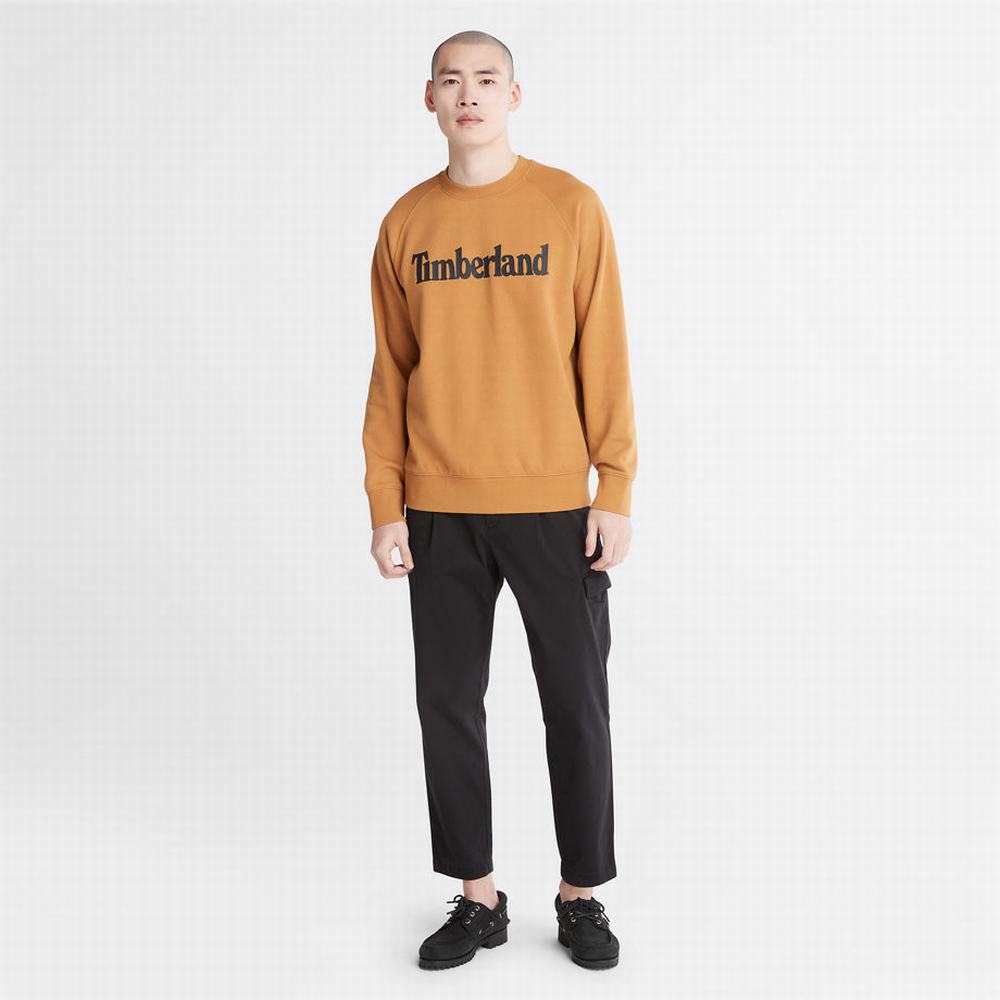 Pánské Mikiny Timberland Heritage Logo Žluté | TI68519-218