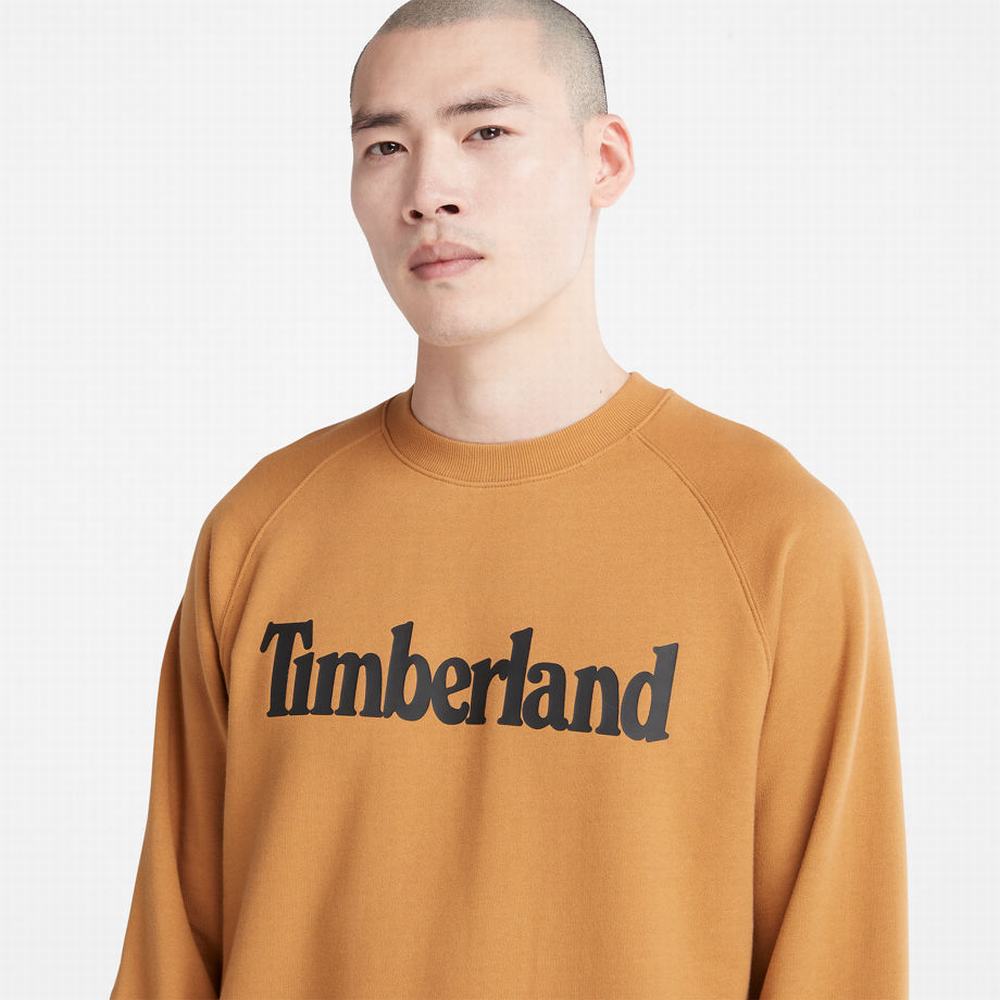 Pánské Mikiny Timberland Heritage Logo Žluté | TI68519-218