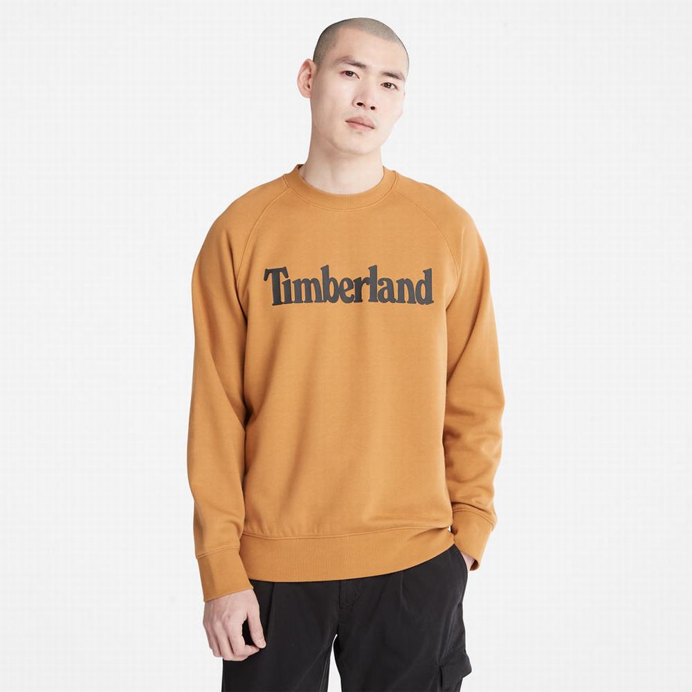 Pánské Mikiny Timberland Heritage Logo Žluté | TI68519-218
