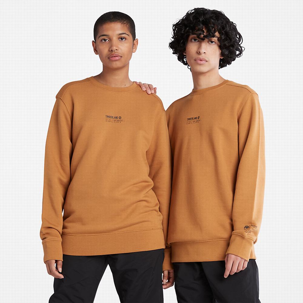 Pánské Mikiny Timberland Luxe Pohodlí Essentials Raglan Refibra™ Světle Hnědé | TI26987-492