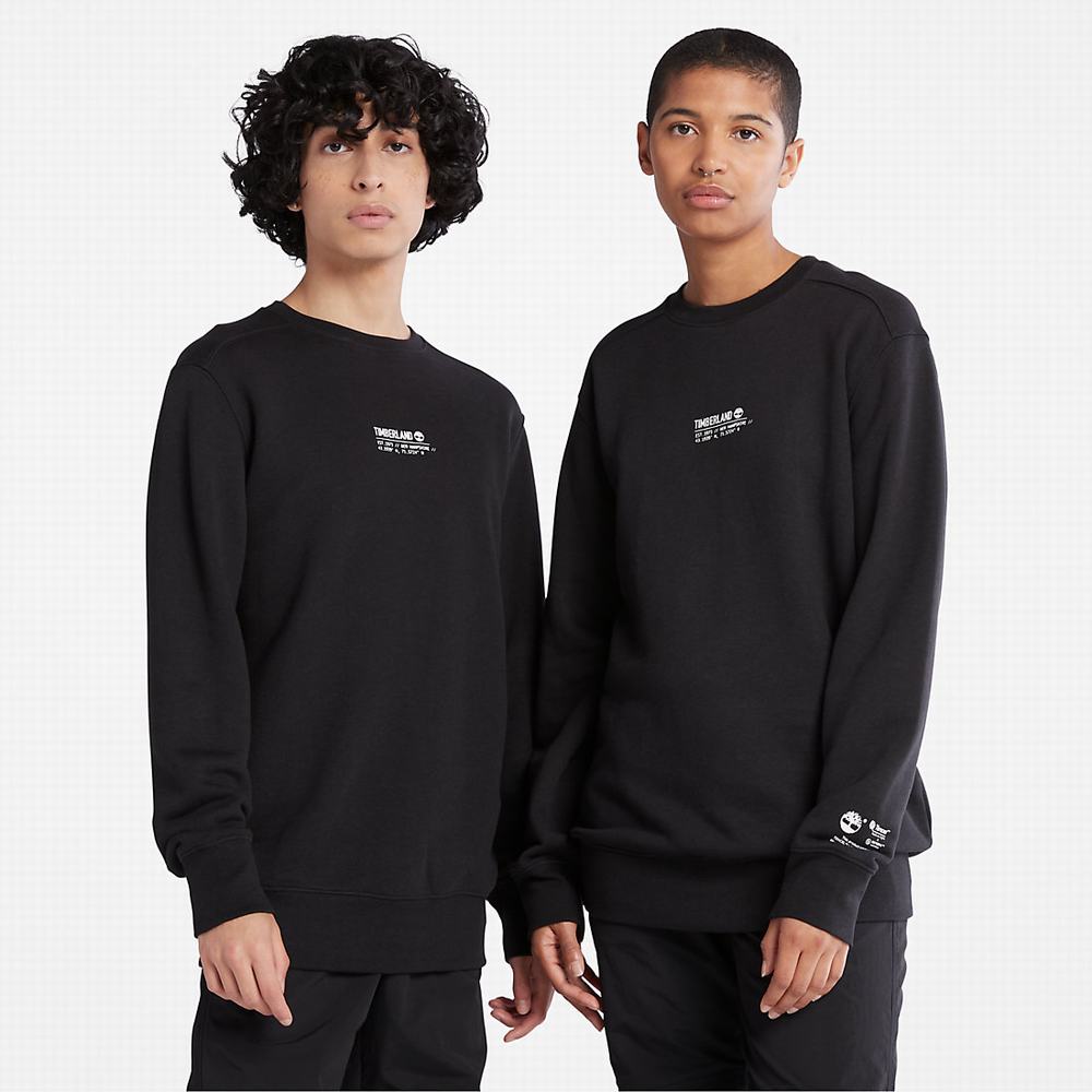 Pánské Mikiny Timberland Luxe Pohodlí Essentials Raglan Refibra™ Černé | TI71345-192