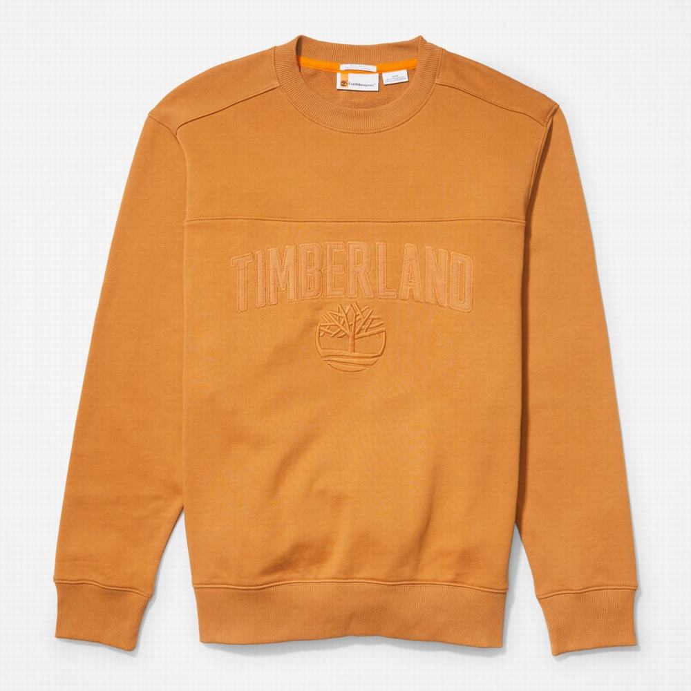Pánské Mikiny Timberland Outdoor Heritage EK+ Crewneck Hnědé | TI31296-290