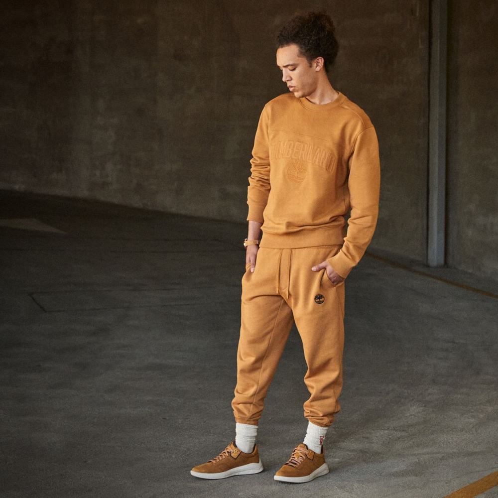 Pánské Mikiny Timberland Outdoor Heritage EK+ Crewneck Hnědé | TI31296-290