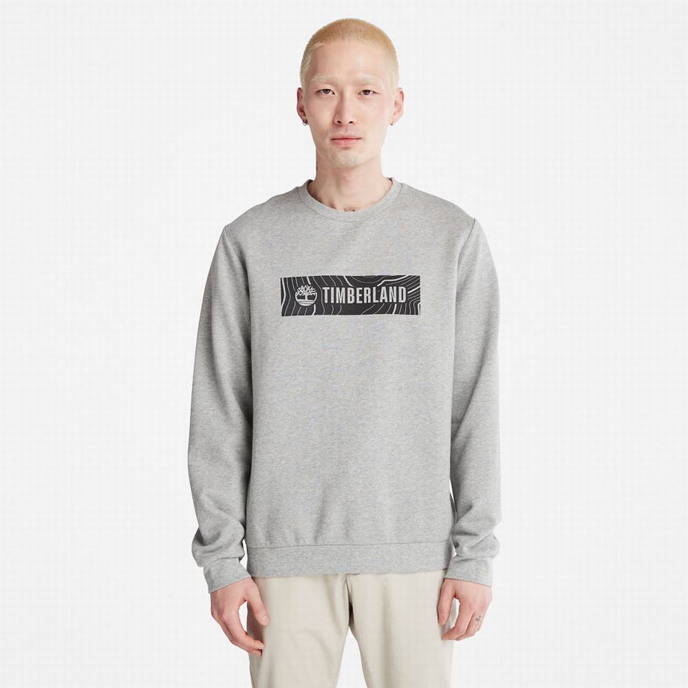 Pánské Mikiny Timberland Oyster River Logo Šedé | TI23714-376