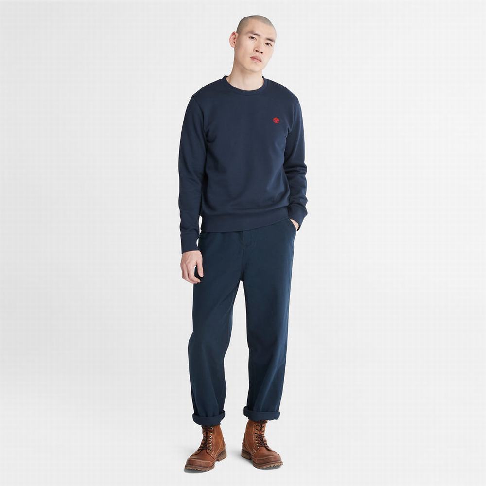Pánské Mikiny Timberland Oyster River Tmavě Blankyt | TI46182-178