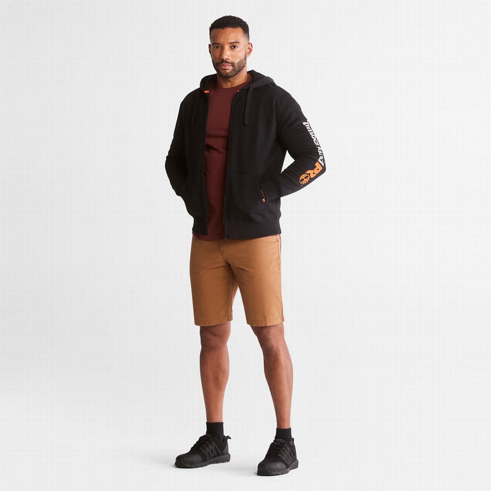 Pánské Mikiny Timberland PRO® Hood Honcho Zip Černé | TI28453-304