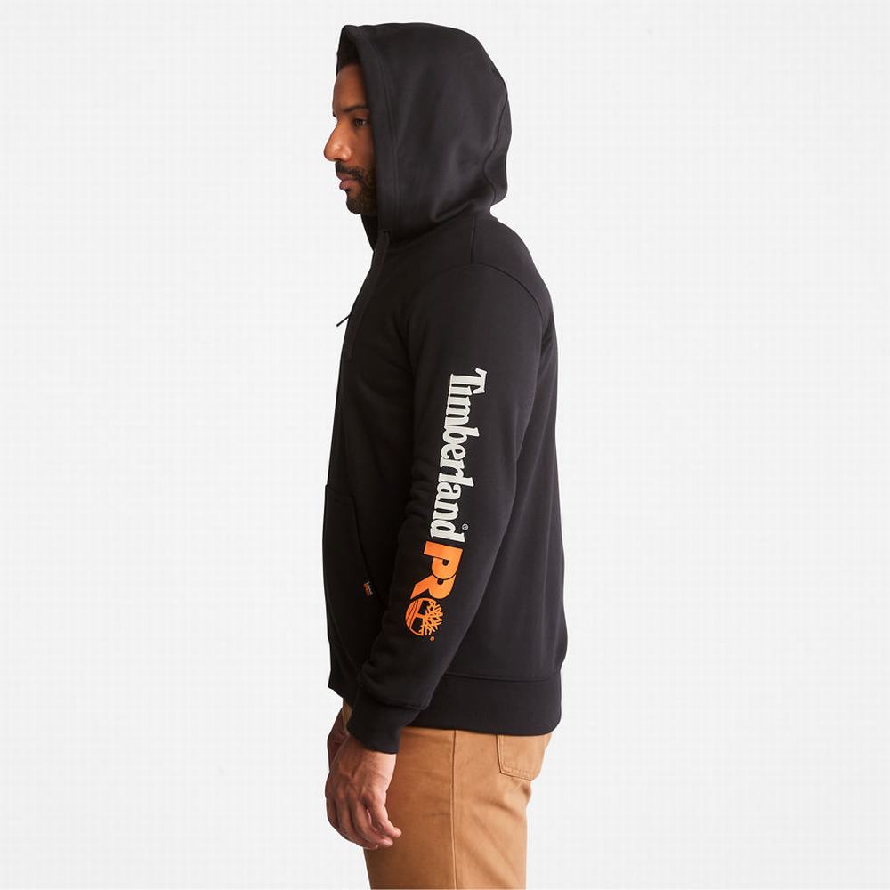 Pánské Mikiny Timberland PRO® Hood Honcho Zip Černé | TI28453-304