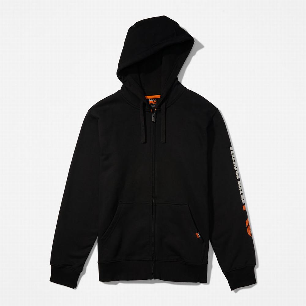 Pánské Mikiny Timberland PRO® Hood Honcho Zip Černé | TI28453-304