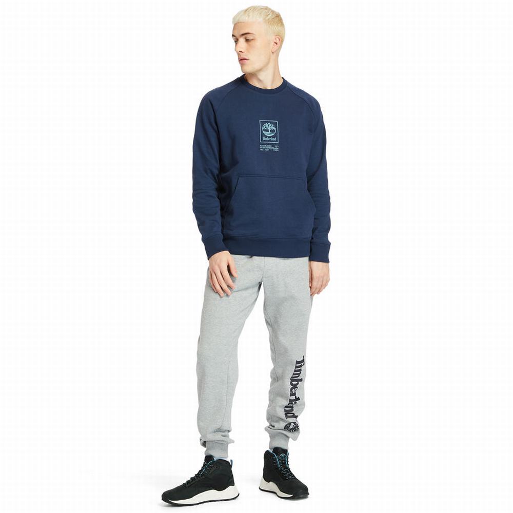 Pánské Mikiny Timberland Pouch-Pocket Tmavě Blankyt | TI23987-042