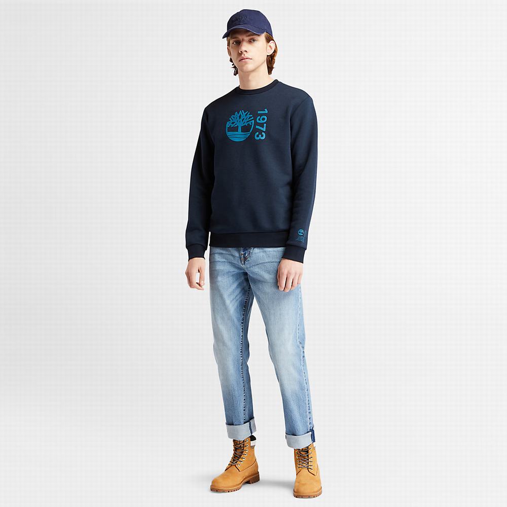 Pánské Mikiny Timberland Re-Pohodlí EK+ Tmavě Blankyt | TI17926-072