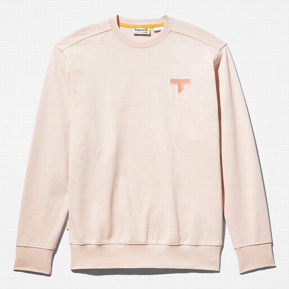 Pánské Mikiny Timberland Sweatshirt with TimberFresh™ Technologie Růžové | TI09128-587