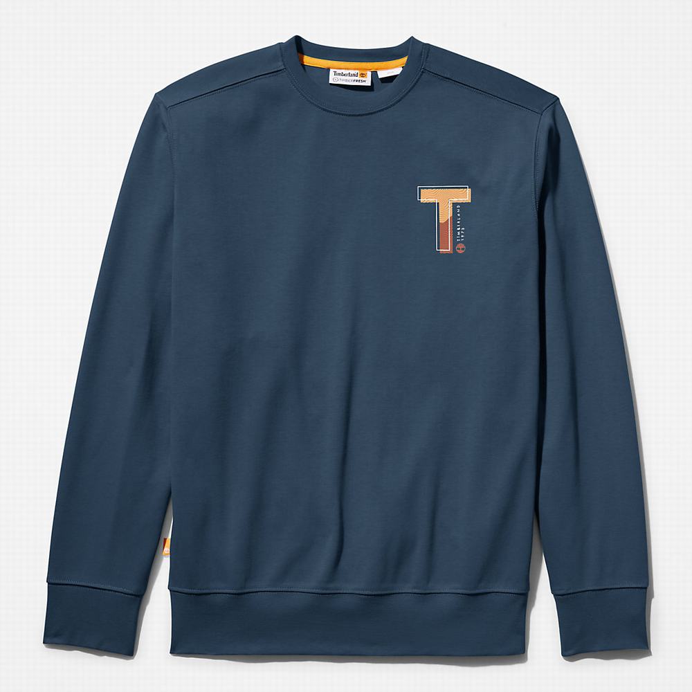 Pánské Mikiny Timberland Sweatshirt with TimberFresh™ Technologie Blankyt | TI73524-679