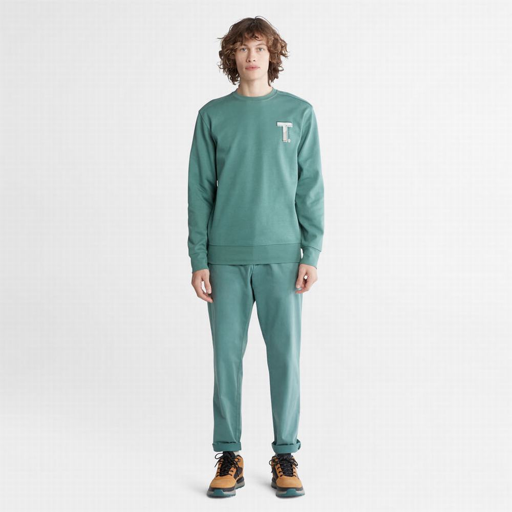 Pánské Mikiny Timberland Sweatshirt with TimberFresh™ Technologie Zelene | TI73594-369