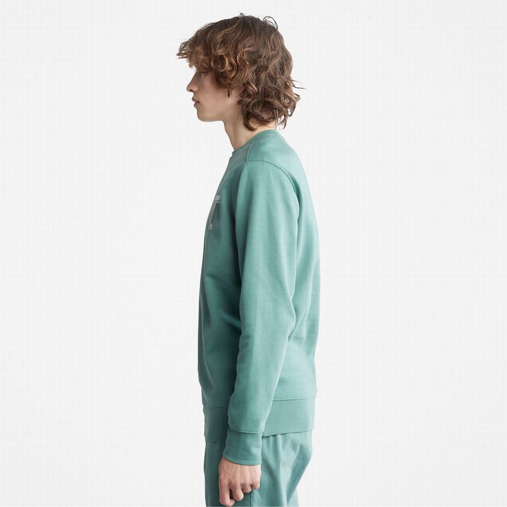 Pánské Mikiny Timberland Sweatshirt with TimberFresh™ Technologie Zelene | TI73594-369