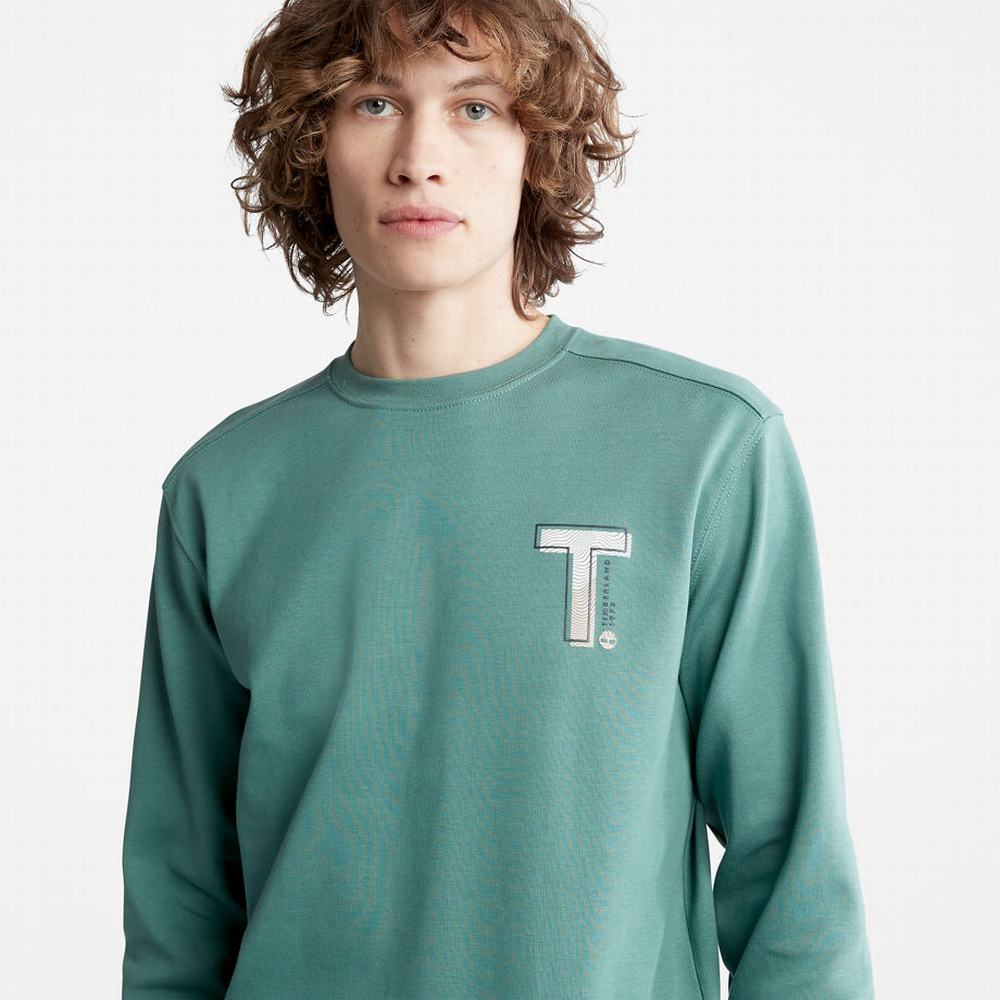 Pánské Mikiny Timberland Sweatshirt with TimberFresh™ Technologie Zelene | TI73594-369