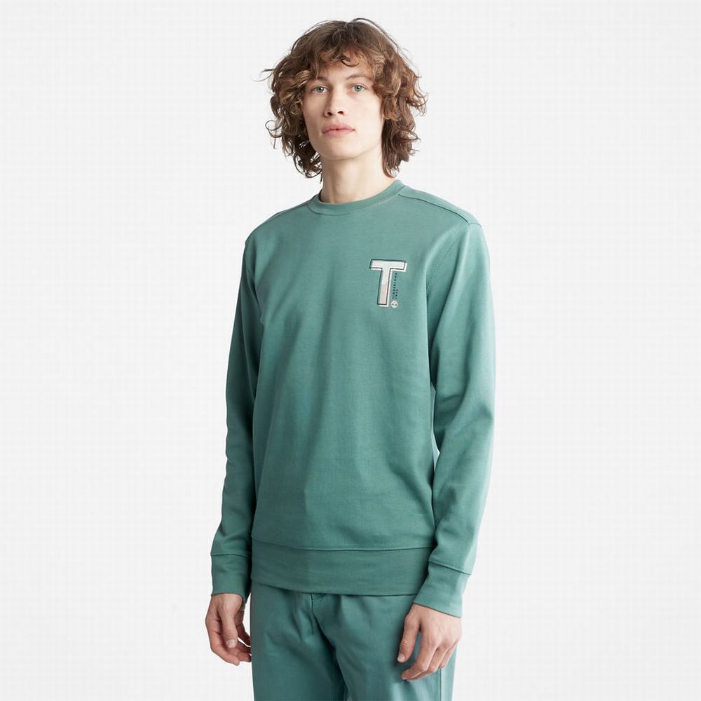 Pánské Mikiny Timberland Sweatshirt with TimberFresh™ Technologie Zelene | TI73594-369
