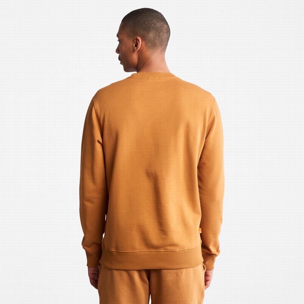 Pánské Mikiny Timberland Tree Logo Crewneck Hnědé Černé | TI05836-094