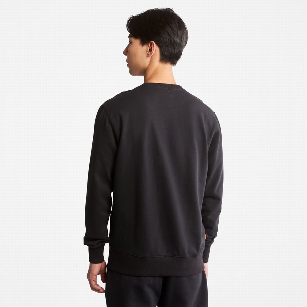 Pánské Mikiny Timberland Tree Logo Crewneck Černé Hnědé | TI93802-360
