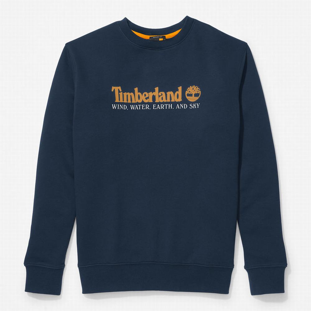 Pánské Mikiny Timberland Vítr, Vody, Earth and Sky™ Tmavě Blankyt | TI23954-293
