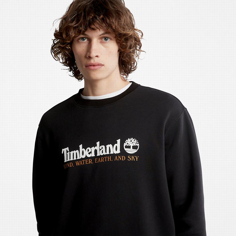 Pánské Mikiny Timberland Vítr, Vody, Earth and Sky™ Černé | TI73865-481