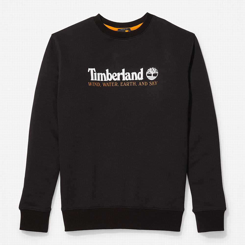 Pánské Mikiny Timberland Vítr, Vody, Earth and Sky™ Černé | TI73865-481