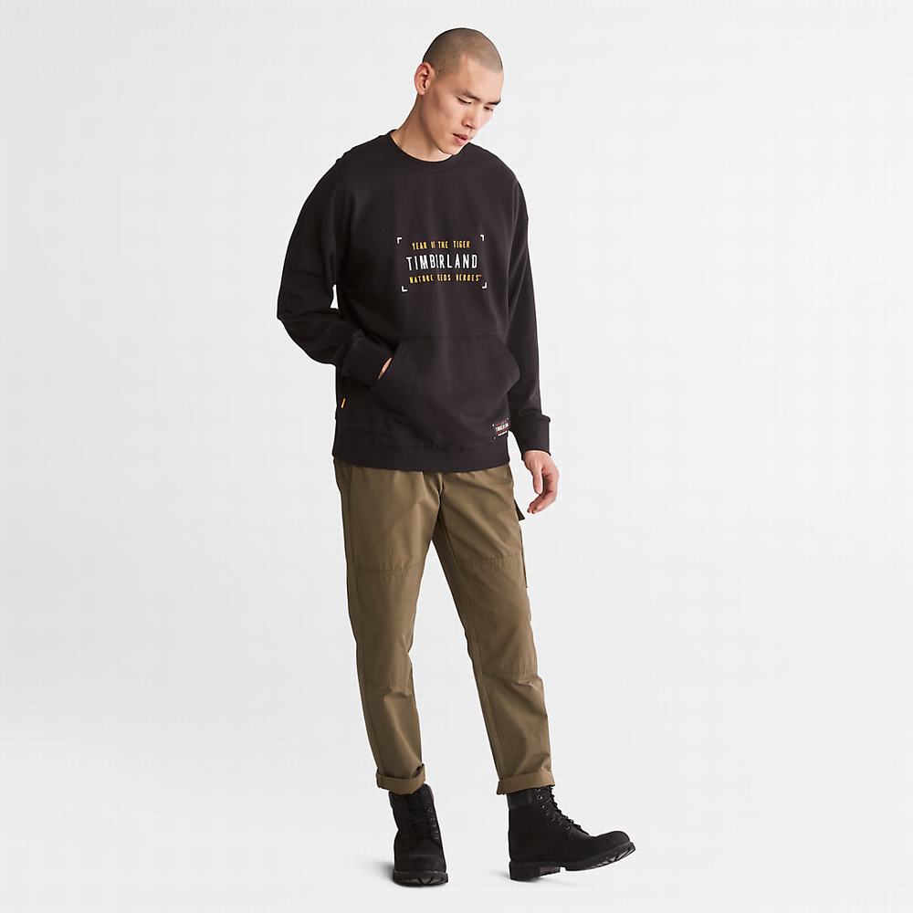Pánské Mikiny Timberland Year of the Tiger Černé | TI50739-281