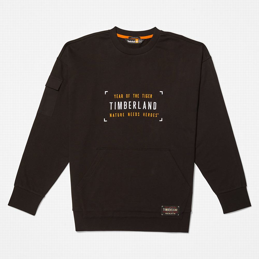 Pánské Mikiny Timberland Year of the Tiger Černé | TI50739-281