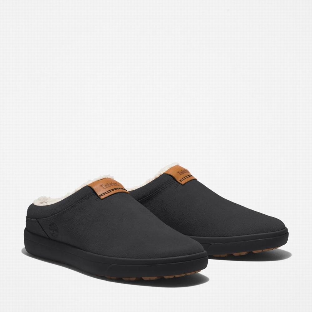 Pánské Pantofle Timberland Ashwood Park Leather Černé | TI59478-905