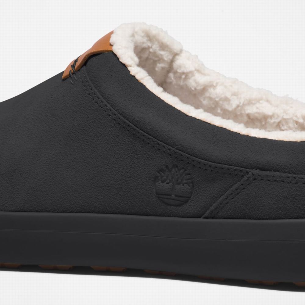 Pánské Pantofle Timberland Ashwood Park Leather Černé | TI59478-905