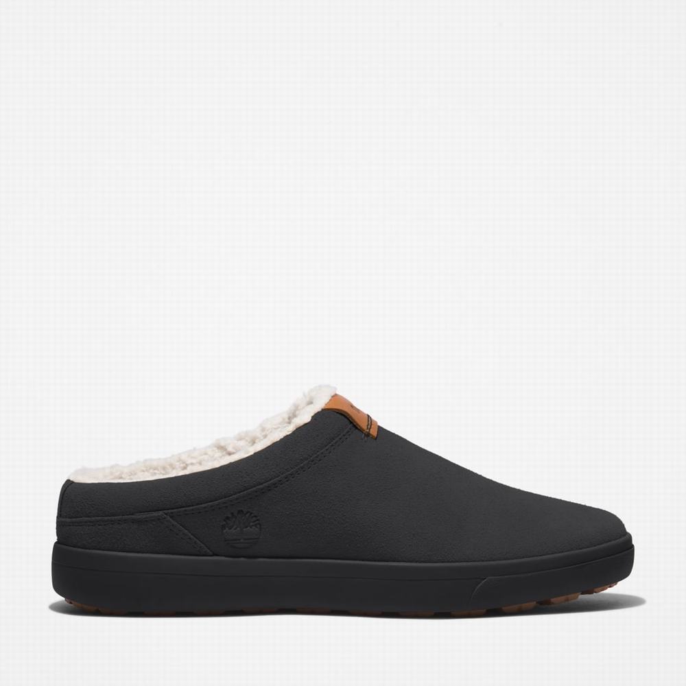 Pánské Pantofle Timberland Ashwood Park Leather Černé | TI59478-905