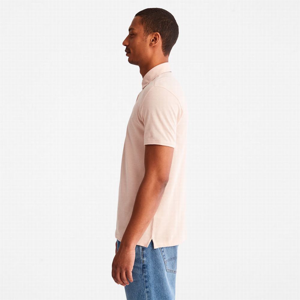 Pánské Polo Triko Timberland Baboosic Brook Oxford Polo Světle Růžové | TI23409-387
