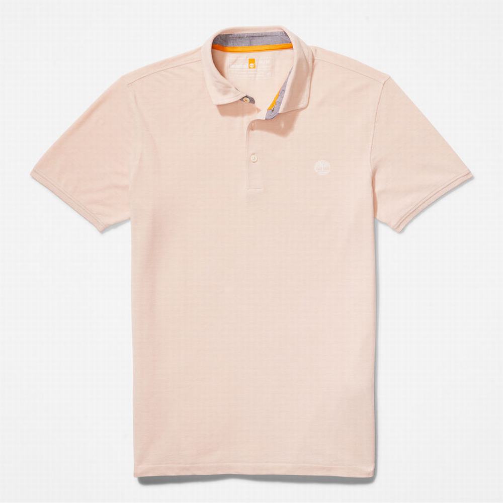 Pánské Polo Triko Timberland Baboosic Brook Oxford Polo Světle Růžové | TI23409-387