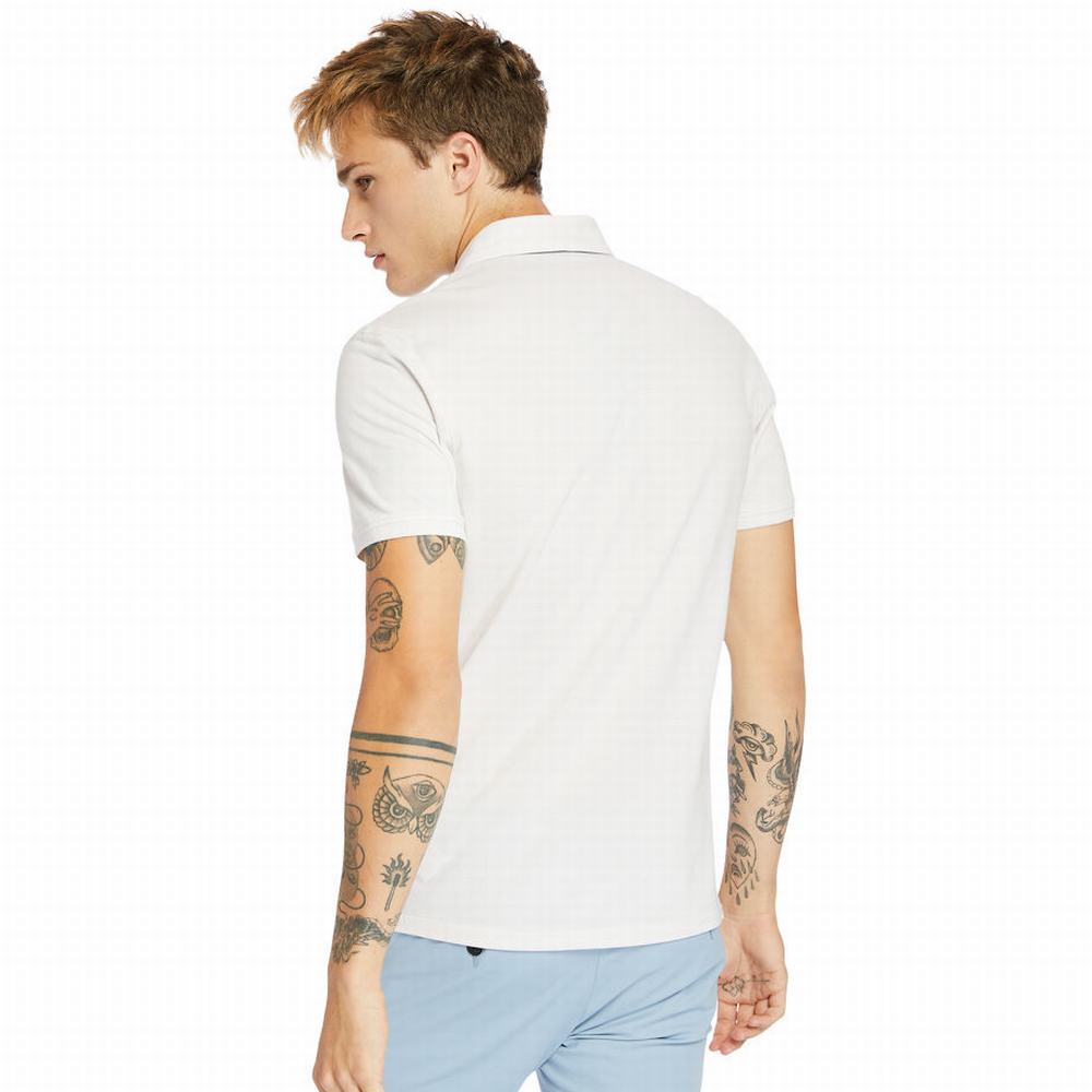 Pánské Polo Triko Timberland Baboosic Brook Bílé | TI35487-423