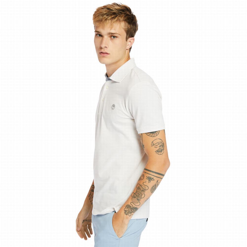 Pánské Polo Triko Timberland Baboosic Brook Bílé | TI35487-423