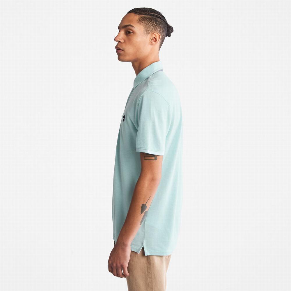 Pánské Polo Triko Timberland Baboosic Brook Oxford Polo Tyrkysové | TI43917-546