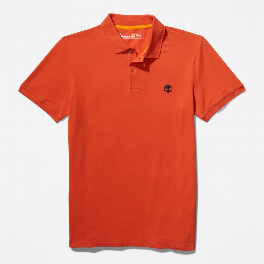 Pánské Polo Triko Timberland Merrymeeting River Oranžové | TI73210-497