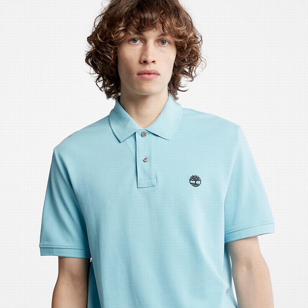 Pánské Polo Triko Timberland Millers River Pique Světle Blankyt | TI20863-562