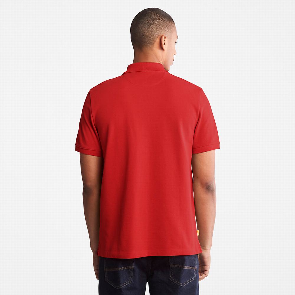 Pánské Polo Triko Timberland Millers River Pique Červené | TI29175-371