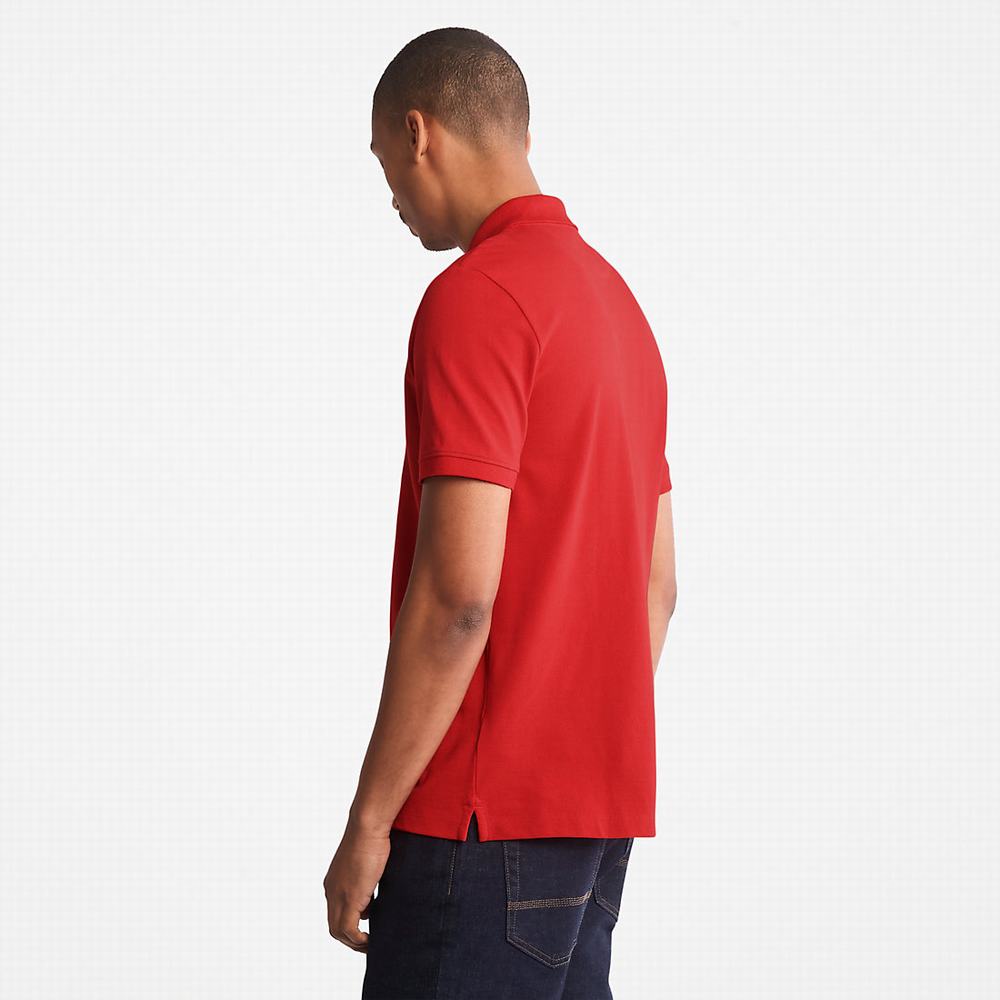 Pánské Polo Triko Timberland Millers River Pique Červené | TI29175-371
