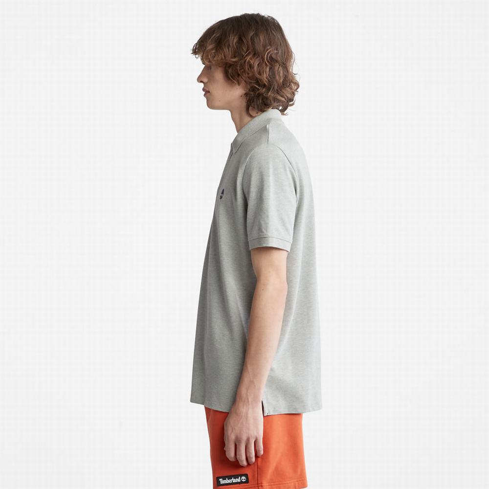 Pánské Polo Triko Timberland Millers River Pique Šedé | TI59830-758